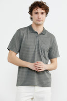 Polo Yaka Cepli Regular Fit Tişört - Haki (3) Sementa