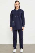 Rahat Kalıp Büyük Cepli Eşofman Takım - Lacivert (1) Sementa