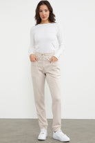 Scuba Kumaş Cepli Eşofman Altı - Koyu Bej (1) Sementa