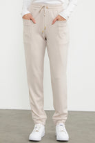 Scuba Kumaş Cepli Eşofman Altı - Koyu Bej (4) Sementa