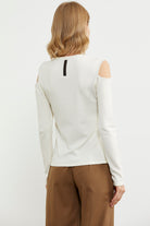 Omuzları Açık Basic Triko Kazak - Kemik (7) Sementa