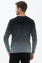 Sıfır Yaka Triko Kazak - Orta Gri (4) Sementa