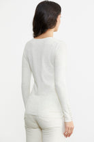 Simli Basic Triko Hırka - Kemik (5) Sementa
