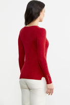 Simli Basic Triko Hırka - Kırmızı (5) Sementa