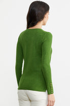 Simli Basic Triko Hırka - Yeşil (5) Sementa