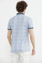 Slim Fit Polo Yaka Desenli Tişört - Lacivert (7) Sementa