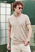 Slim Fit Triko Polo Yaka Tişört - Kamel (3) Sementa