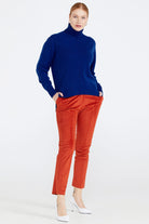 Tam Balıkçı Kadın Triko Kazak - Saks (2) Sementa