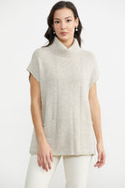 Tam Balıkçı Kısa Kol Triko Kazak - Bej (2) Sementa