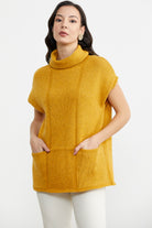 Tam Balıkçı Kısa Kol Triko Kazak - Güneş (2) Sementa