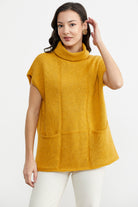 Tam Balıkçı Kısa Kol Triko Kazak - Güneş (4) Sementa