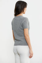 U Yaka Yünlü Triko Kazak - Gri (5) Sementa