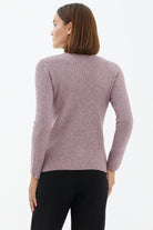 V Yaka Basic Triko Kazak - Gül (4) Sementa