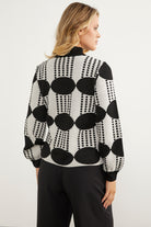 Yarım Balıkçı Çift Renk Triko Kazak - Siyah (7) Sementa