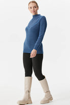 Yarım Balıkçı Triko Kazak - Indigo (3) Sementa