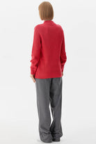 Yarım Balıkçı Triko Kazak - Mercan (4) Sementa