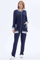 Cep Detaylı Rahat Kalıp İkili Takım - Lacivert (1) Sementa