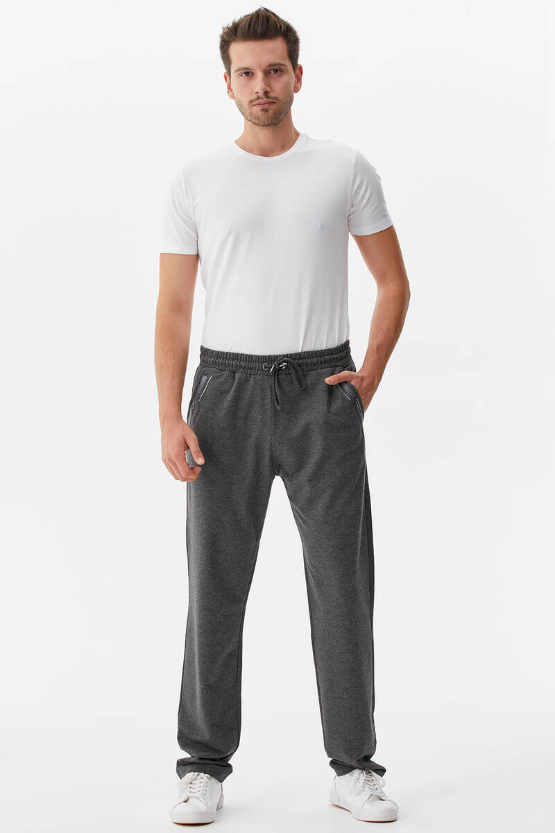 Cep Örme Detaylı Eşofman Altı - Antrasit (1) Sementa