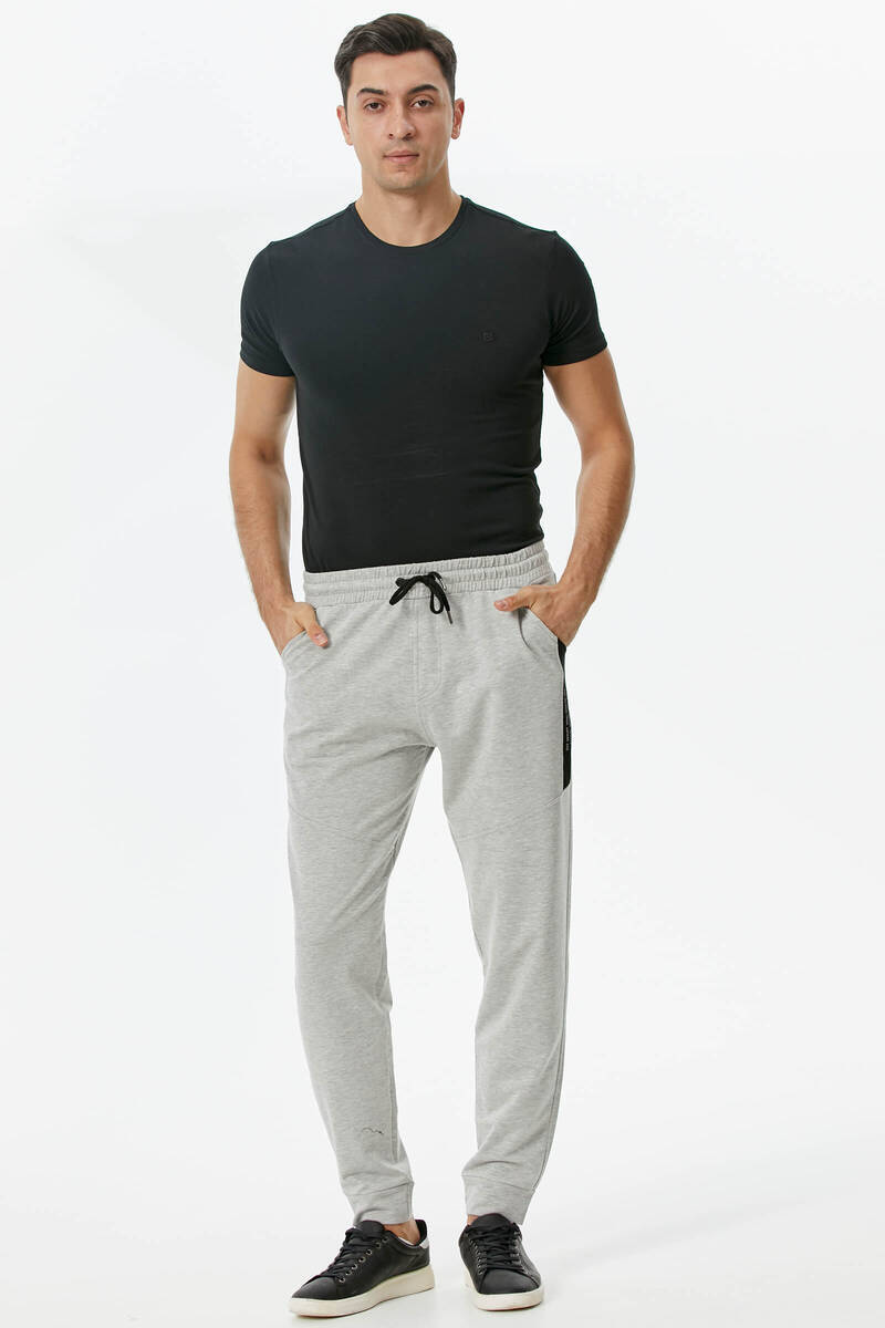 Cepli Parça Detaylı Eşofman Altı - Gri (1) Sementa