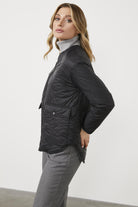 Çift Taraflı Giyilebilen Kapitone Mont - Siyah (3) Sementa