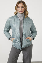 Çift Taraflı Giyilebilen Kapitone Mont - Siyah (4) Sementa