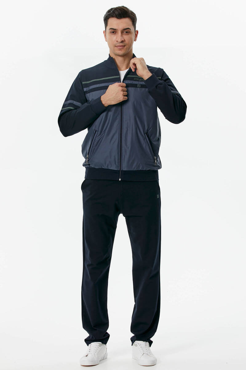 Dik Yaka Eşofman Takım - Lacivert (2) Sementa