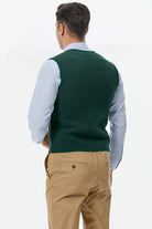 Fileto Cepli Düğmeli Yelek - Yeşil (3) Sementa