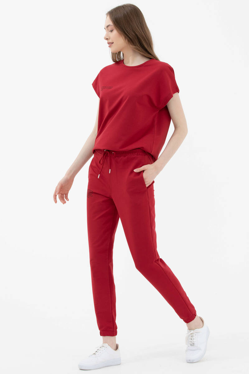 Jogger Eşofman Altı - Kırmızı (2) Sementa