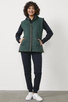 Kapitone İçi Peluş Yelek - Yeşil (1) Sementa