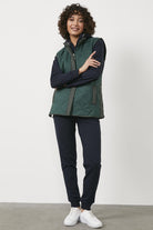 Kapitone İçi Peluş Yelek - Yeşil (2) Sementa