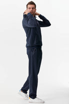 Kapüşonlu Düz Paça Eşofman Takım - Lacivert (4) Sementa