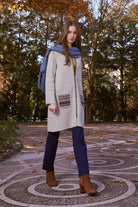 Kadın Kapüşonlu Fermuarlı Triko Ceket - Bej (1) Sementa