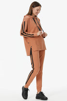 Oversize Kapüşonlu Eşofman Takım - Tarçın (3) Sementa