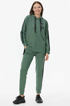 Oversize Kapüşonlu Eşofman Takım - Yeşil (1) Sementa