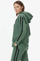 Oversize Kapüşonlu Eşofman Takım - Yeşil (5) Sementa