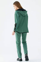 Oversize Şerit Detaylı Eşofman Takım - Yeşil (5) Sementa