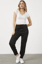 Pili Dar Paça Eşofman Altı - Siyah (1) Sementa