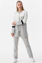 Rahat Kalıp Üçlü Tunik Eşofman Takım - Gri (4) Sementa